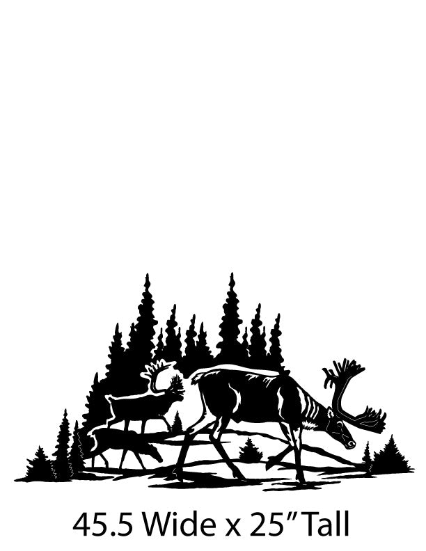 Caribou Metal Art 2
