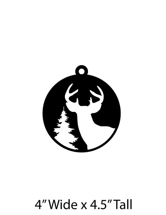 Buck Christmas Ornament 3