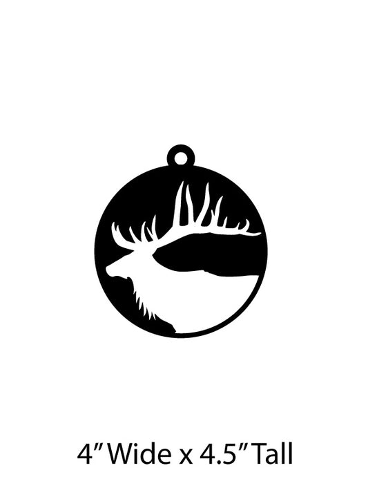 Caribou Christmas Ornament 2