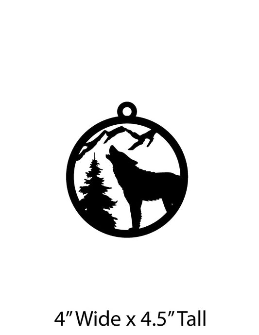 Wolf Christmas Ornament