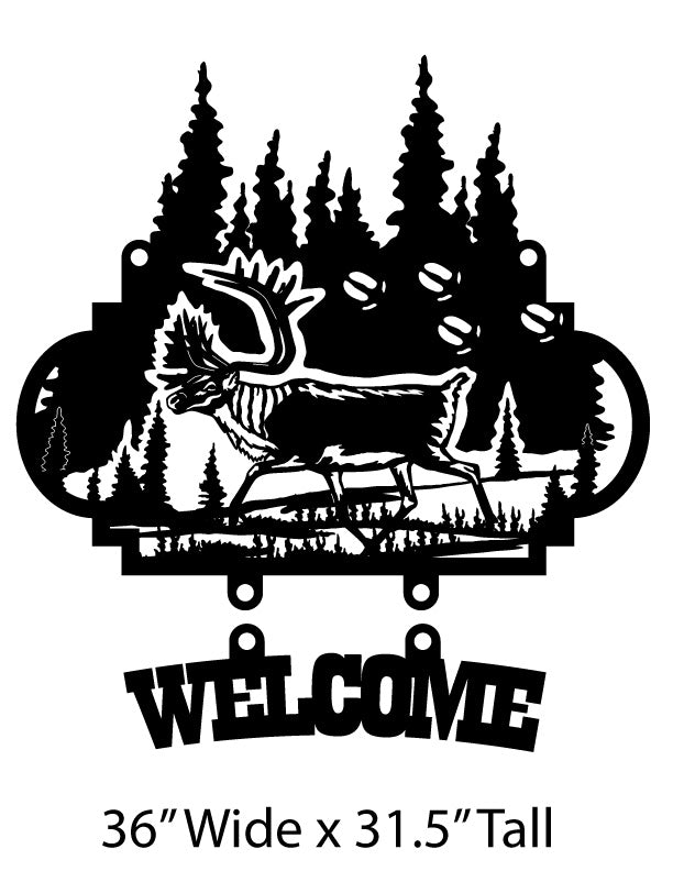 Caribou Welcome Sign