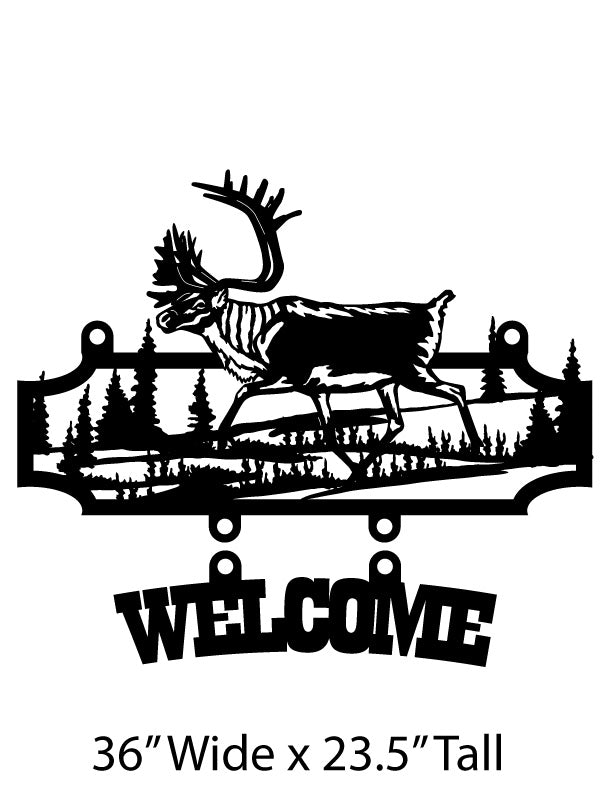 Caribou Welcome Sign 2