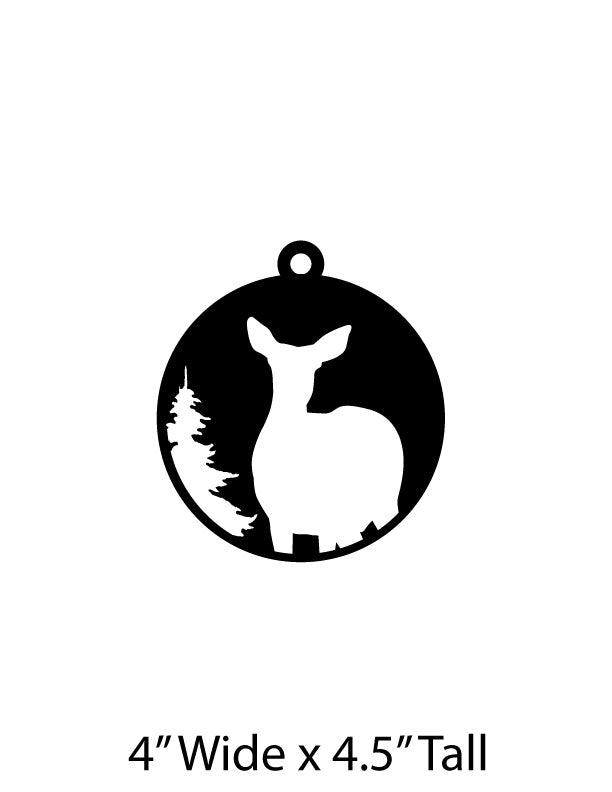 Doe Christmas Ornament 2