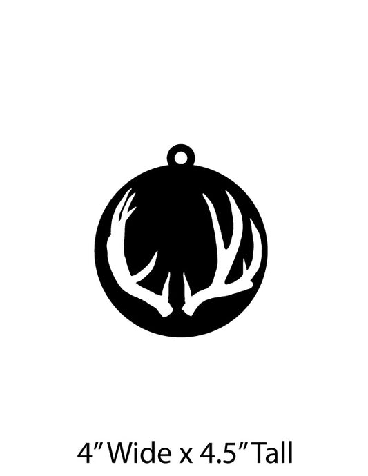 Antler Christmas Ornament