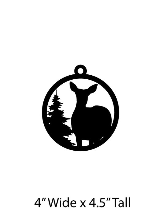 Doe Christmas Ornament