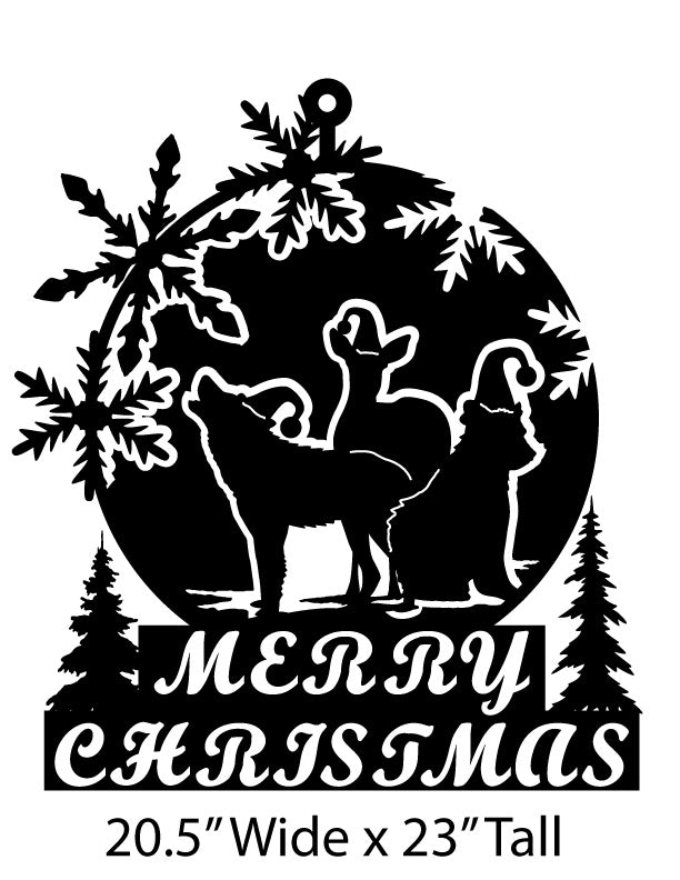 Merry Christmas Metal Art